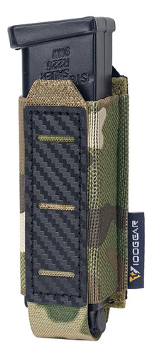 Portacargador Táctico Militar 9mm Fibra De Carbono Ligero