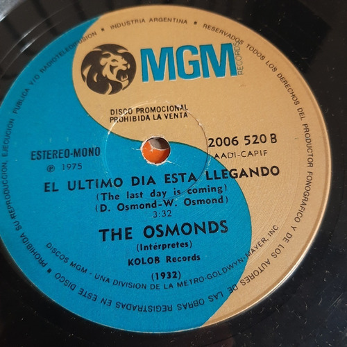 Simple The Osmonds Mgm C18