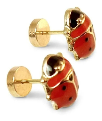 Imagen 1 de 4 de Aros Abridores Chinita Para Bebe En Oro Con Tope