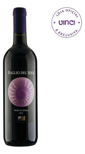 Vinho Baglio Del Sole Nero D'ávola Sicilia Doc 2018 750ml