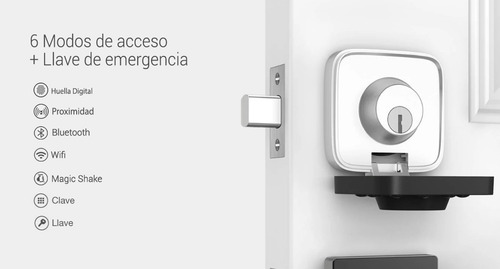 Combo Ubolt Pro + Bridge Cerrojo Biometrico Huella Wi-fi