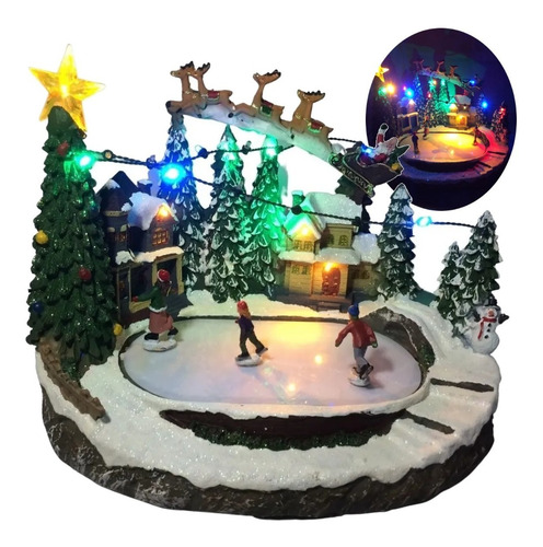 Vila Natalina Cenário Natal Luz Som Movimento Noel No Treno | Parcelamento sem juros Vila Natalina Cenário Natal Luz Som Movimento Noel No Treno | Parcelamento sem juros