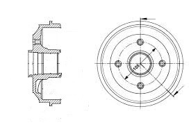 Tambores De Freno Trasero Safety Kia Pride 1995-2001