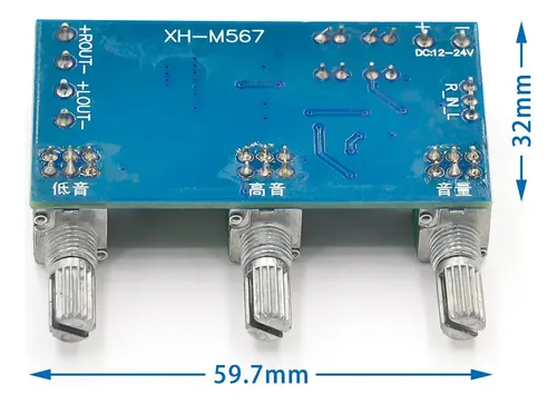 Modulo Amplificador Audio Xh-m567 Tpa3116d2 2x80w Clase D 80 W