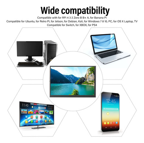 Monitor De Pantalla Táctil Lcd Pantalla Táctil De 8.9 Pulgad