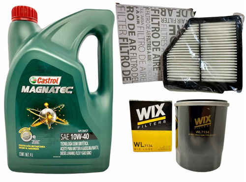 Kit Cambio Aceite Castrol Magnatec + Filtros Honda Hrv 1.8