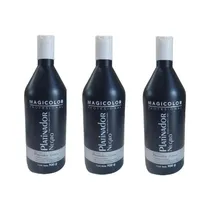 Comprar 3 Shampoos Negros Matizador Magicolor  Plata Gray Platina 1l