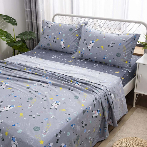 Juegos De Cama Infantiles, 100% Algodón, 4 Piezas Aa