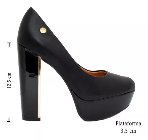 Zapatos Mujer Taco Alto Plataforma Negro | Envío