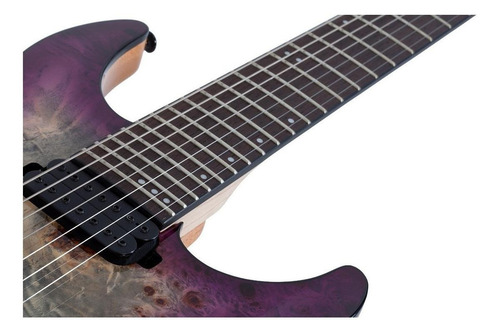 Guitarra eléctrica Schecter C-7 Pro de caoba aurora burst con diapasón de wengué