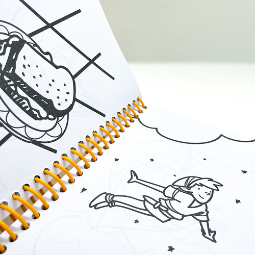 Desenhos Para Meninos Com Espiral - Desenhos E Personagens Para Colorir +giz De Cera 15 Cores Curto Koala Delta
