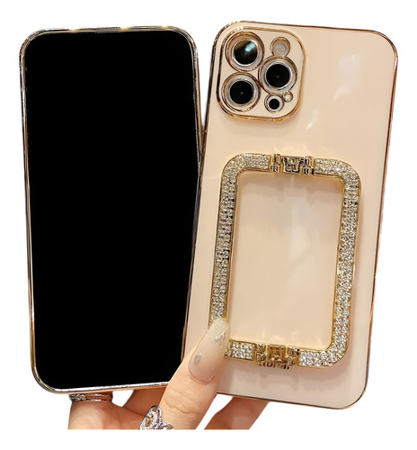 Capinha Genérica iPhone Suporte Strass Bumper 14 Pro Max