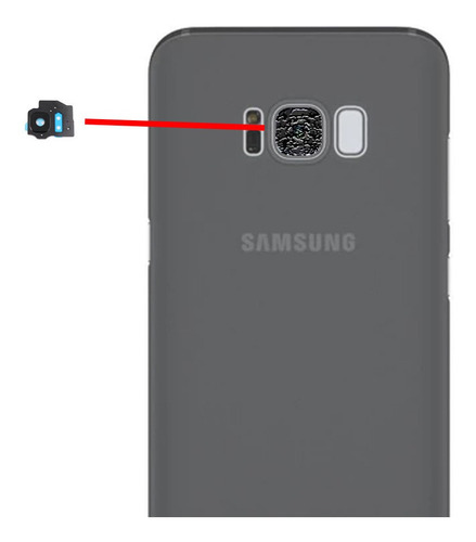 Samsung S8 S8 Plus Lente Cristal De La Camara Con Adhesivo