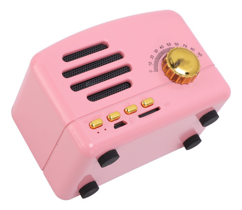 Altavoz Vintage, Portátil, Recargable, Retro, Con Reducción