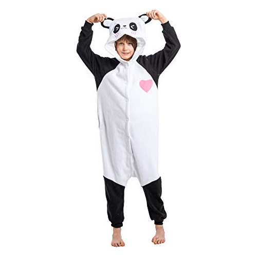 Unisex Child Pijama Peluche Onesie One Piece Panda Pand...
