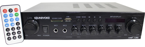 Amplificador Soundvoice Amp 120 Bluetooth Fm/usb/sd 120wrms