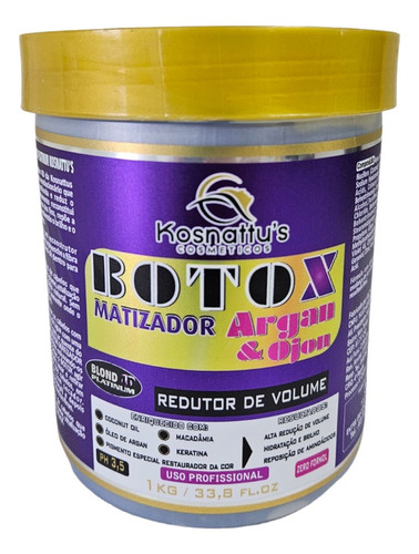 Botox Matizador Organic Argan & Ojon Kosnattu's Profissional