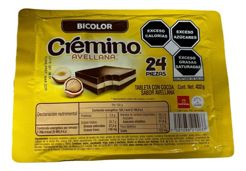 Chocolate Cremino Avellana 24pz
