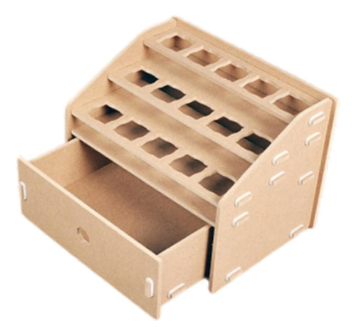 Organizador De Pintura Modelo De Madera Organizador,
