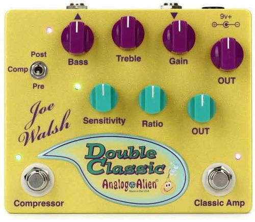 Analog Alien Joe Walsh Double Classic Pedal Compresor Drive