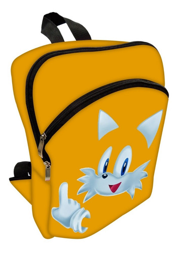 Mochila Escolar Em Neopreme Tails Face Sonic