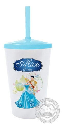 Imagem 1 de 1 de Copo Twister Personalizado Cinderela