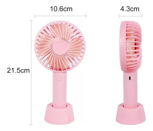 Mini Ventilador Portatil De Larga Duracion Base Y Mano