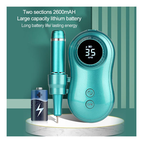 Taladro De Uñas 35000rpm Eléctrico Portátil Recargable