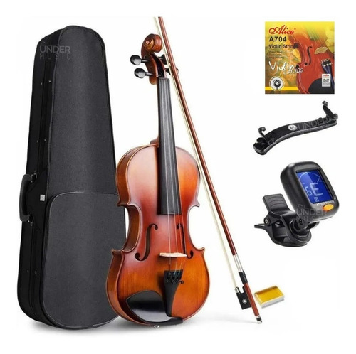 Violin Greko Vb301 3/4 Encordado+ Almohadilla+ Afinador+arco