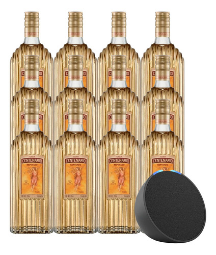 Caja De 12 Tequila Gran Centenario Reposado 700 Ml + Alexa E