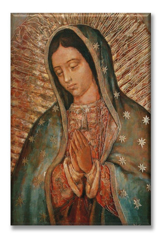 Cuadro Canva Rostro De La Virgen De Guadalupe 60*90 Cm