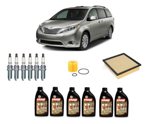 Kit Afinacion Toyota Sienna 6v 3.5 2013 2014 2015 2016 2017