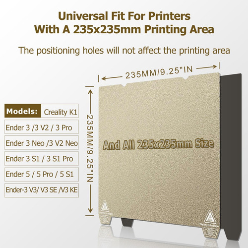 Placa De Construcción Magnética Flexible Pei De Doble Cara,