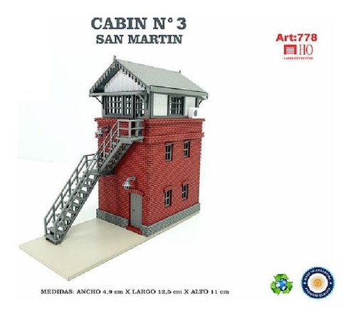 Cabin N°3 San Martin  Miniature World 778 H0 Milouhobbies 