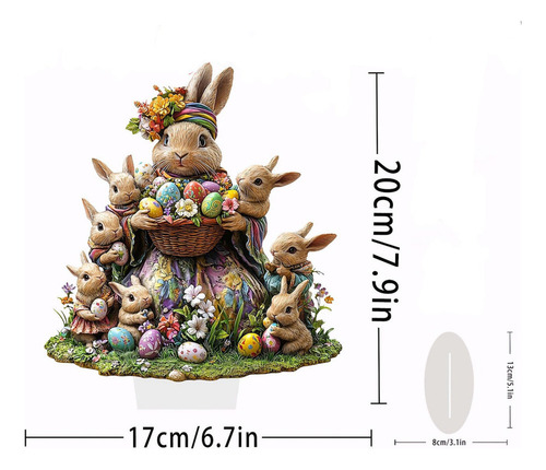 [ Huevos De Conejo De Pascua, Decoración De Mesa Para El