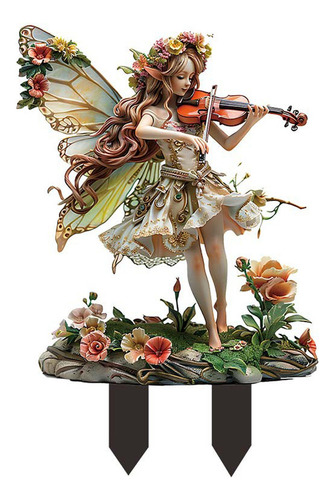 Nuevo Jardim Em Vaso Externo Em Formato De Violino, Acrílico