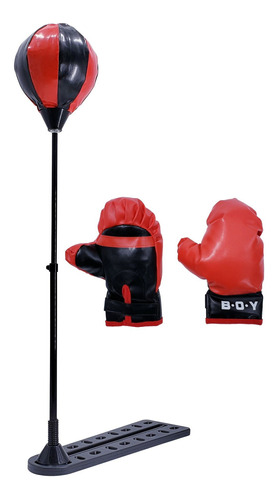 Kit Boxeo De Pie Plataforma Rigida + Guantes + Inflador Jugu