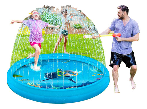 Piscina Inflable Lanza Agua Aspersor Bebe Niños