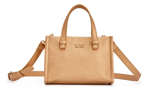 Bolsa Tote Colcci Metalizado Ve24 Dourado Feminino