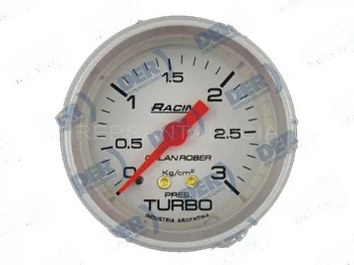 Reloj Presion Turbo Fondo Plateado 3kg Diametro: 52mm