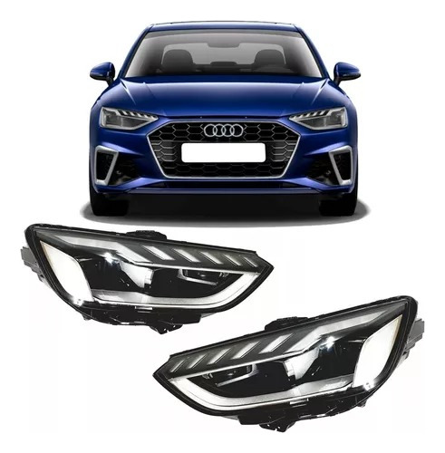 Par Farol Xênon Led Projetor Audi A4 2020 2021 22 2023 Novo