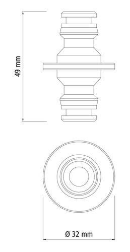Conector Para Acople Rápido Tramontina Riego Jardin