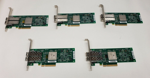 Lot Of 5 Hp Qle2562-hp 489191-001 Pci-e Dual Port Hba Aj Llf