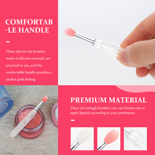 Práctico Pincel Para Sombra De Ojos Con Cabeza De Silicona P