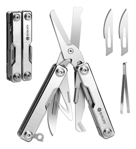 Mini Multiherramienta Bibury Bi2052a 8 En 1 Con Tijeras Y Ab