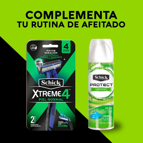 Rastrillo Desechable Schick hombre Xtreme 4 2 unidades