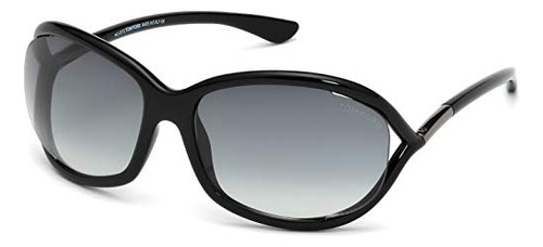 Tom Ford Ft0008 Jennifer 01b 61mm Brillante Black / Pj1xb