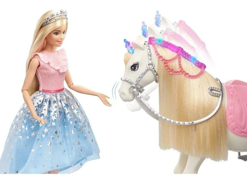 Barbie Princess Adventure Y Caballo Interactivo Luces Sonido