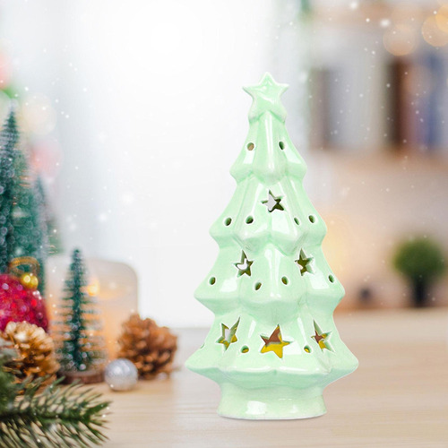 C Adorno Navideño, Con Luz, Centro De Mesa, Árbol De Navidad