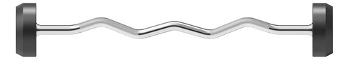 Barra Ez Con Peso Fijo Engomado 30mm Cromada Maciza 25 Kg
